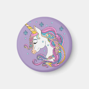 Aimant licorne de Noël