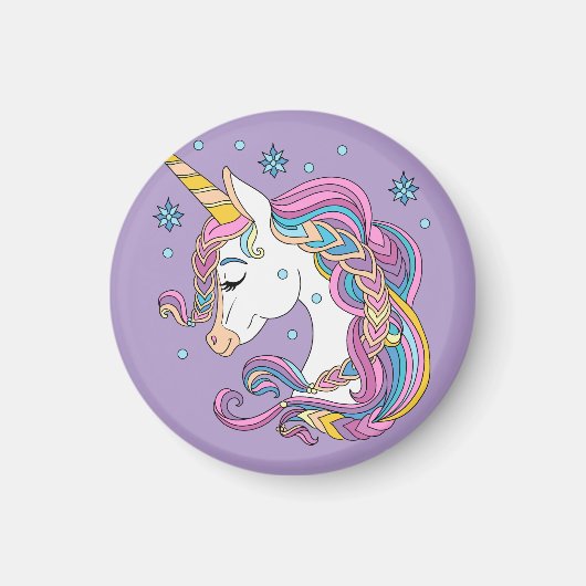 Aimant licorne de Noël (Devant)
