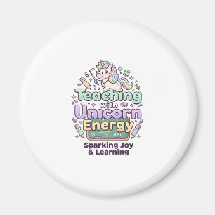 Aimant Licorne Enseignement avec Licorne Énergie Gras Typ