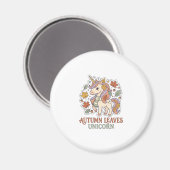 Aimant Licorne Feuilles D'automne Licorne Conception Grap (Recto/Verso)