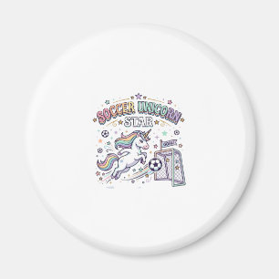 Aimant Licorne Football Licorne Étoile Drôle Conception V