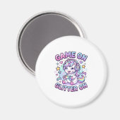 Aimant Licorne Jeu Sur Paillettes Sur Graphisme Merch De (Recto/Verso)