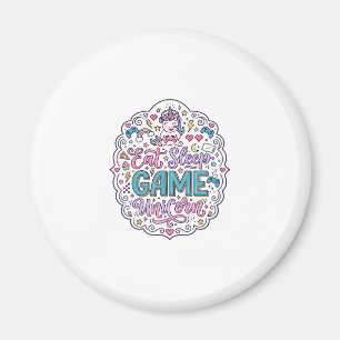 Aimant Licorne Manger Dormir Jeu Licorne Impression Ludiq