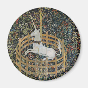 Aimant Licorne médiévale vintage dans l'art de la captivi