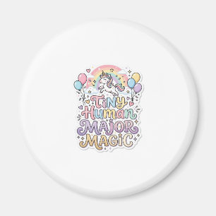 Aimant Licorne Minuscule Humain Magie Majeure Vecteur Pre