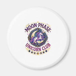 Aimant Licorne Phase Lunaire Licorne Club Commercial T-Sh