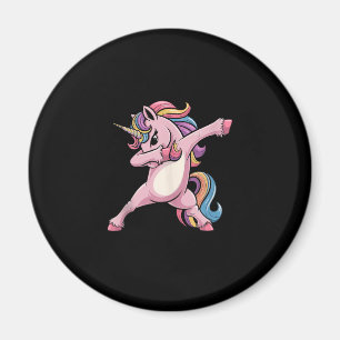 Aimant Licorne qui Dabbing Cheveux Arc-en-Ciel Licorne Am