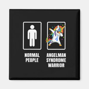 Aimant Licorne qui fait le dab guerrière du syndrome d'An