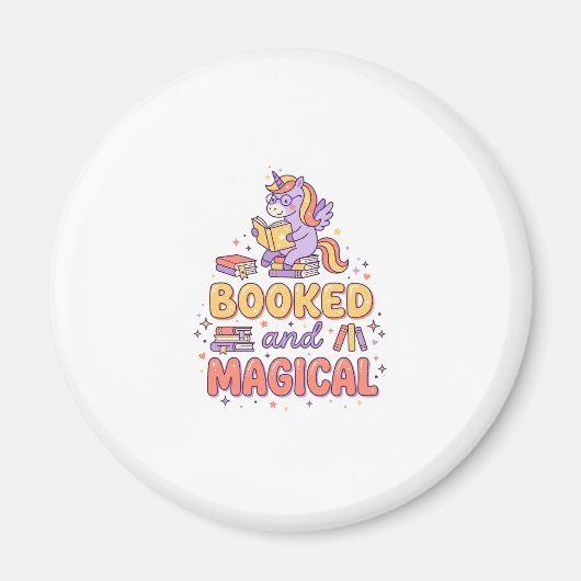 Aimant Licorne Réservée et Impression Magique Prête Fond  (Devant)