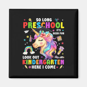 Aimant Licorne si longtemps diplômé de la maternelle ici