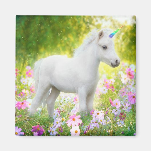 Aimant Licorne White Pony (Devant)