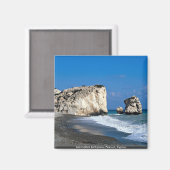 Aimant Lieu de naissance d'Aphrodite, Pissouri, Chypre (Recto/Verso)