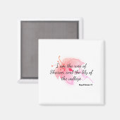 Aimant lièvre rose pâle (Recto/Verso)