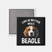 Aimant Life Is Better With A Beagle (Recto/Verso)