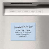 Aimant Light Blue Inspirational Bible Verse Power of God (In Situ (Lave-vaisselle))