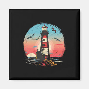 Aimant Lighthouse Maison de bord de mer Voile Bateau de m