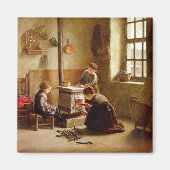Aimant Lighting the Stove, 1886 (Devant)