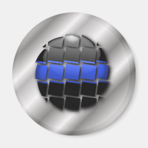 Aimant Ligne bleue mince