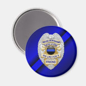 Aimant Ligne bleue mince (Recto/Verso)