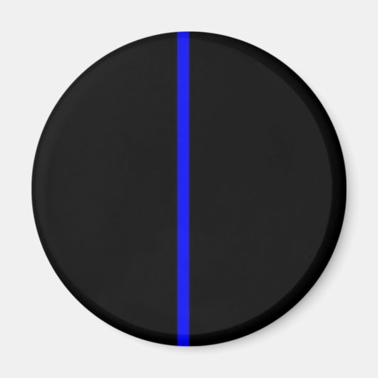 Aimant Ligne bleue mince (Devant)
