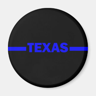 Aimant Ligne Bleue Mince Agent de police TEXAS