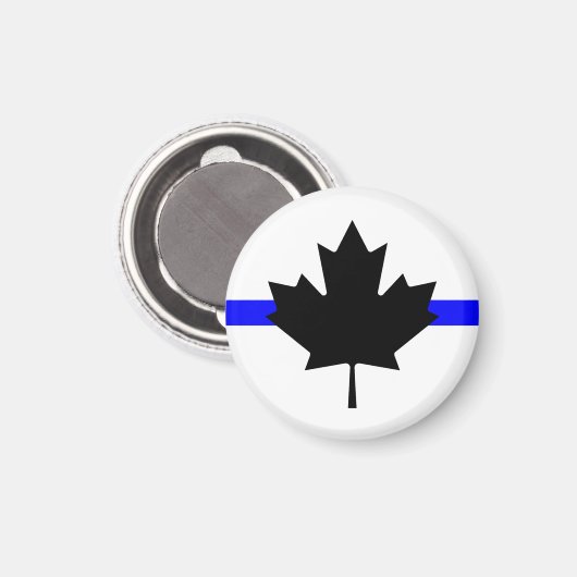 Aimant Ligne bleue mince - version Canada (Recto/Verso)