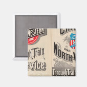 Aimant Ligne Chicago et North Western (Recto/Verso)