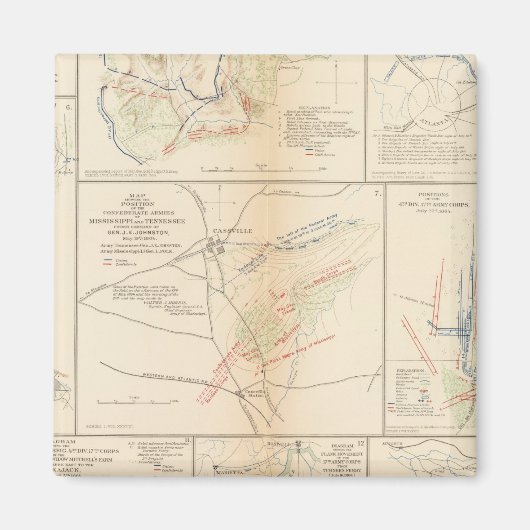 Aimant Ligne de marche, 16e AC (Devant)