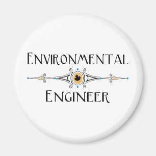 Aimant Ligne décorative de l'ingénieur de l'environnement