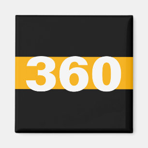 Aimant Ligne d'or mince Numéro de badge personnalisé Magn