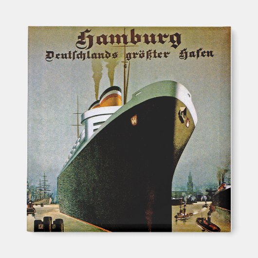 Aimant Ligne Hambourg-Amerika (Devant)