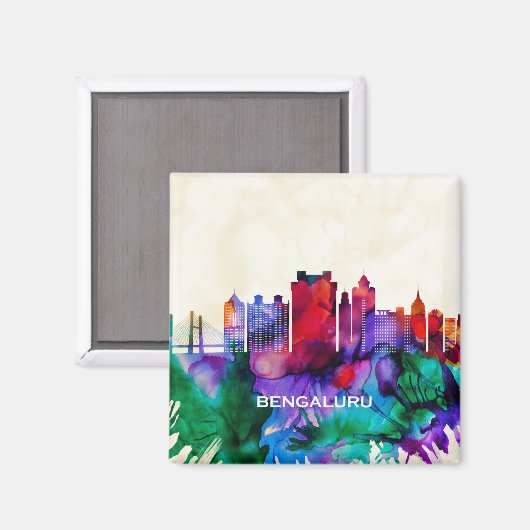 Aimant Ligne Skyline Bengaluru (Recto/Verso)