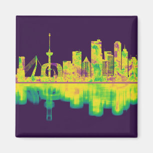 Aimant Ligne Skyline Pays-Bas de Rotterdam