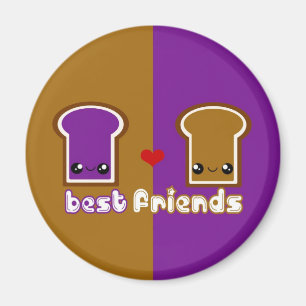 Aimant Ligne taboue PB&J de meilleurs amis du Japon