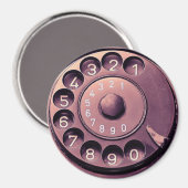 Aimant Ligne téléphonique rétro (Recto/Verso)