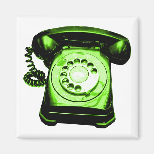 Aimant Ligne téléphonique verte (Devant)