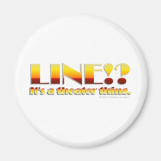 Aimant Ligne ! ? (Texte uniquement) (Devant)