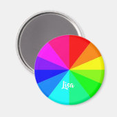 Aimant Lignes arc-en-ciel (Recto/Verso)