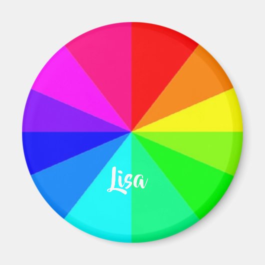 Aimant Lignes arc-en-ciel (Devant)