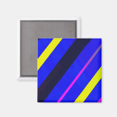 Aimant Lignes bleues (Recto/Verso)