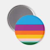 Aimant Lignes colorées (Recto/Verso)