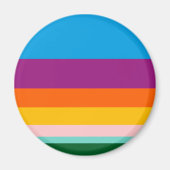 Aimant Lignes colorées (Devant)