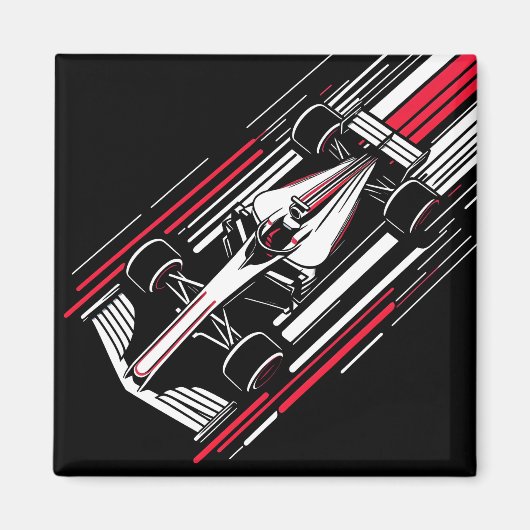 Aimant Lignes de vitesse de voiture de course de formule (Devant)