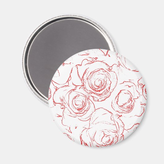 Aimant Lignes directrices de Red Roses (Recto/Verso)