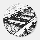 Aimant Lignes ferroviaires (Devant)