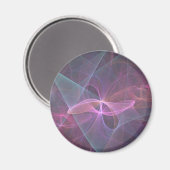 Aimant Lignes roses Abstraites (Recto/Verso)