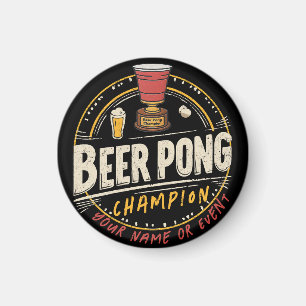 Aimant Ligue de bières Ping Pong Personnalisée