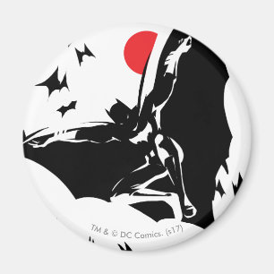 Aimant Ligue de Justice Batman dans le nuage de chauves