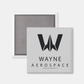 Aimant Ligue de Justice | Logo Wayne Aerospace (Recto/Verso)