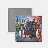 Aimant Ligue de Justice | Nouveau 52 Ligue de Justice (Recto/Verso)